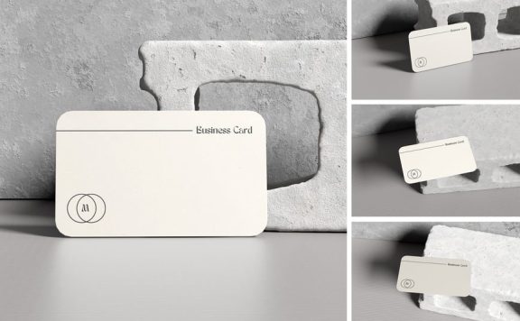 名片模型样机 (PSD,PDF)