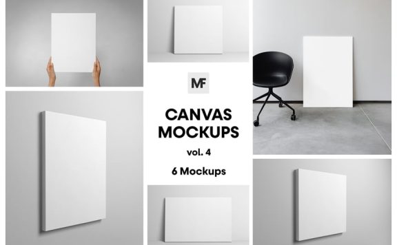 帆布画框模型 样机 (PSD)