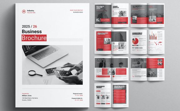 商业手册模板 (INDD)