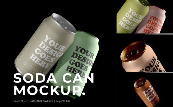 苏打水易拉罐显示Ver.7-模型样机 (PDF,PSD)