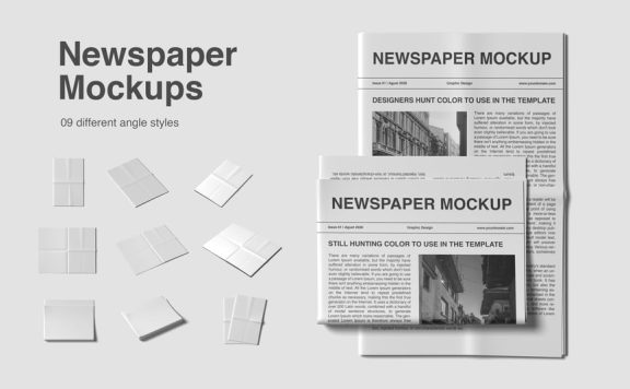 报纸模型样机 (PSD)