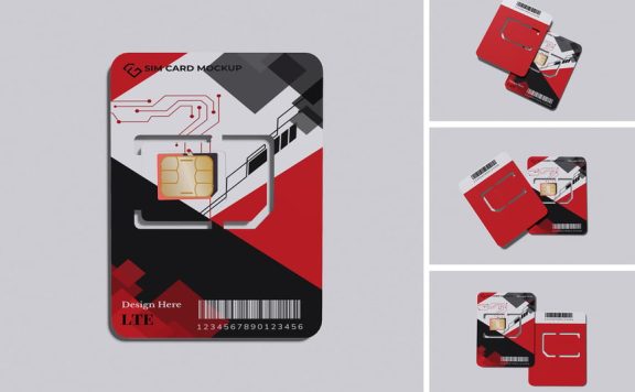 SIM卡模型样机 (PSD,PDF)