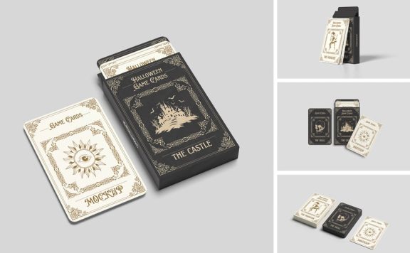 扑克牌模型样机 (PSD,PDF)