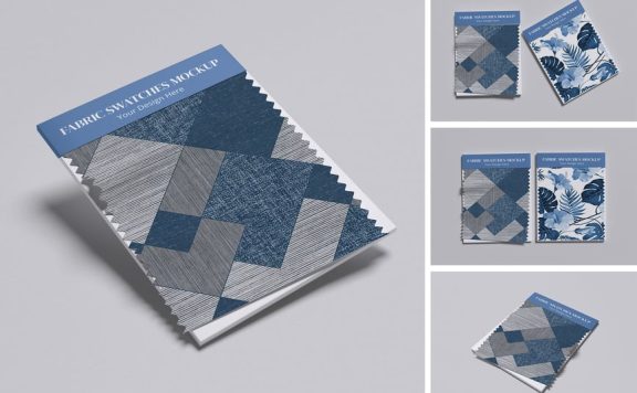 面料色板样机样机 (PSD,PDF)