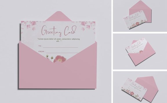 贺卡模型样机 (PSD,PDF)