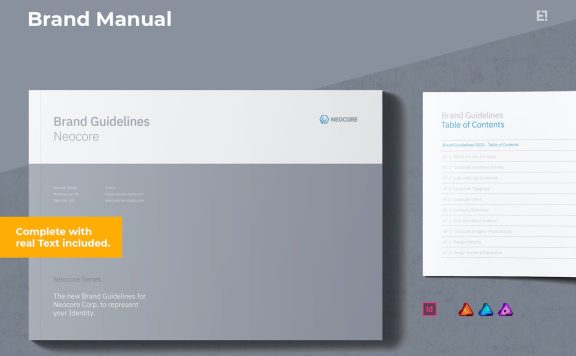 🔴高端时尚多用途的高品质品牌指南Vi设计模板