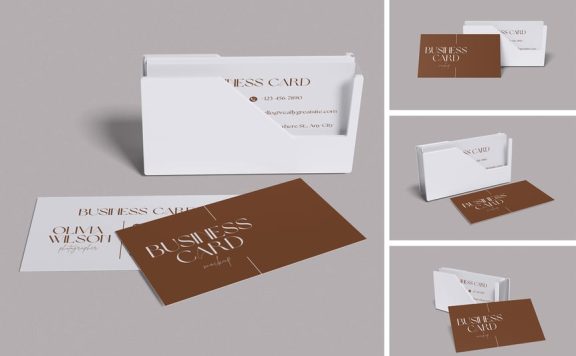 名片模型样机 (PSD,PDF)