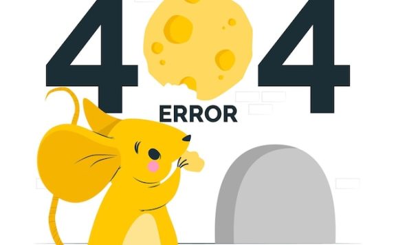 可爱老师动物404概念网页插画[ai,eps]