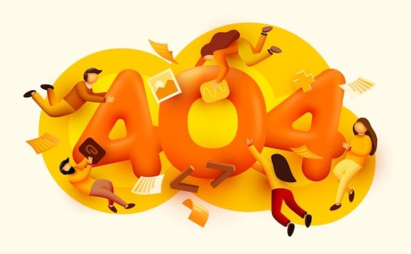 404页面找不到网页插画模板[eps]