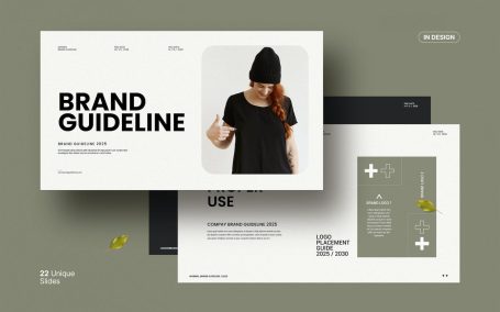 🔴时尚高端专业的高品质优雅品牌指南VI设计模板