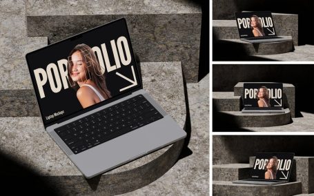 笔记本电脑模型样机 (PSD)