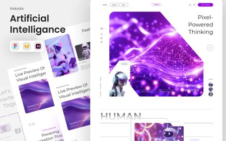 计算机视觉AI网站 (FIG,SKETCH,XD)