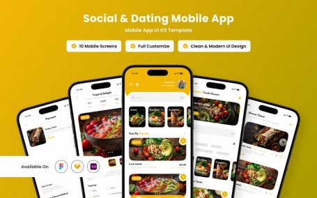 有机食品应用APP UI KIT (FIG,SKETCH,XD)
