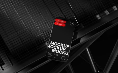 深度透视智能手机模型样机 (PSD)
