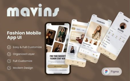 时尚移动应用APP UI KIT (FIG)