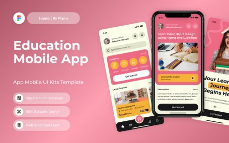 教育移动应用APP UI KIT (FIG)