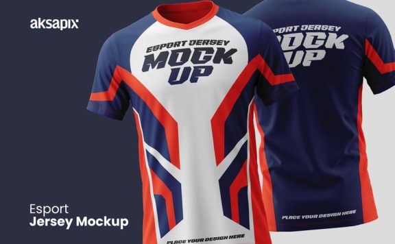 电子竞技泽西服饰模型样机 (PSD,JPG)