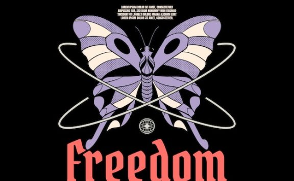 自由昆虫动物印花图案服饰设计矢量素材[ai,eps]