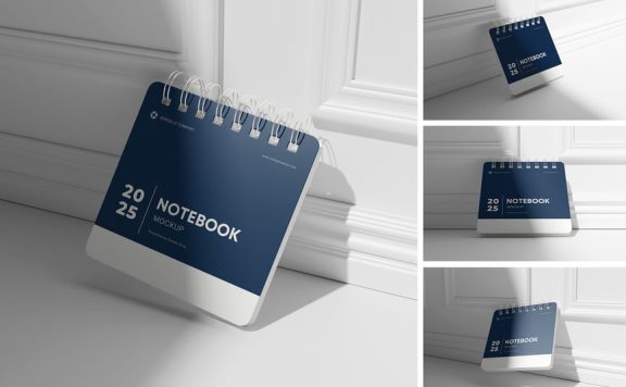 笔记本平方模型样机 (PSD,PDF)