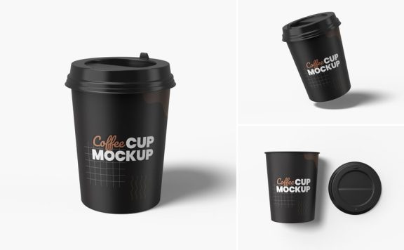 咖啡杯模型样机 (PDF,PSD)