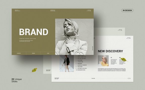 🔴时尚高端专业的优雅品牌战略品牌手册画册宣传册VI手册设计模板