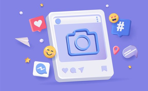 社交网络-3D插图 (AI,EPS,JPG,PNG,SVG)