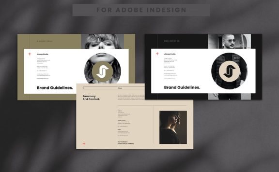 🔴时尚高端专业的高品质VI设计品牌指南设计模板