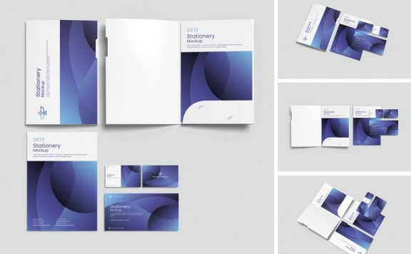 文具模型样机 (PSD,PDF)