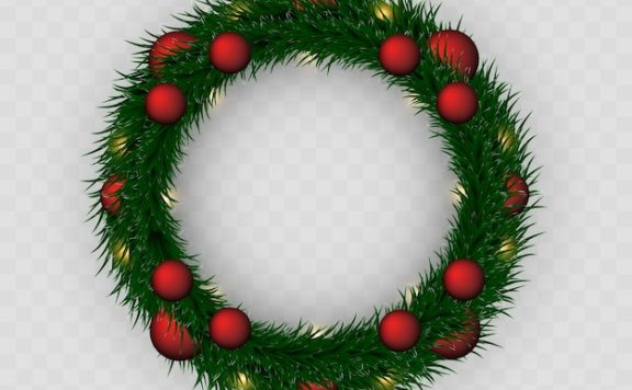 方格背景圣诞节庆典活动圣诞花环模板[eps]