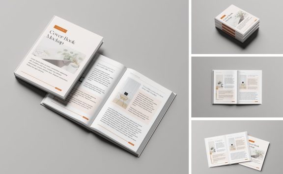 书模型样机 (PSD,PDF)