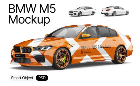 宝马M5模型样机 (PSD)