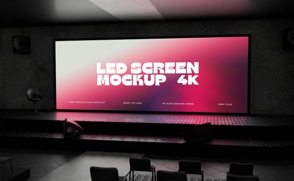 LED演示舞台模型样机 (PSD)