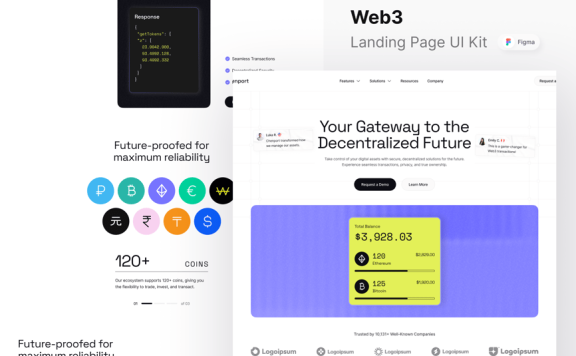 Web3着陆页网页模板 (FIG)