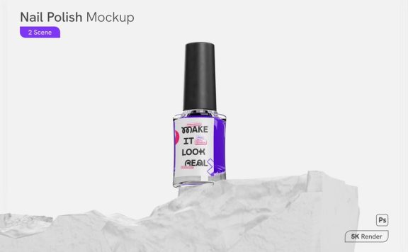 指甲油模型样机 (PSD)