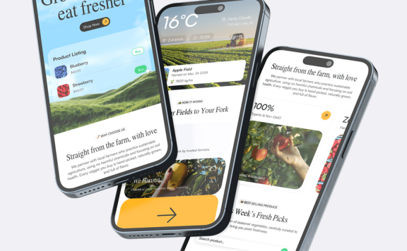 农业产品 – 着陆页响应式网页模板 (FIG)