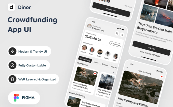 众筹应用APP UI KIT  (FIG)