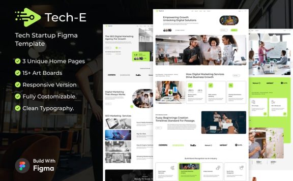 IT 启动服务FIGMA模板网页UI模板 (FIG)