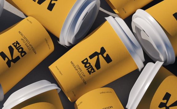 咖啡杯模型样机 (PSD)