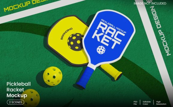 泡菜球（匹克球）球拍模型样机 (PSD)