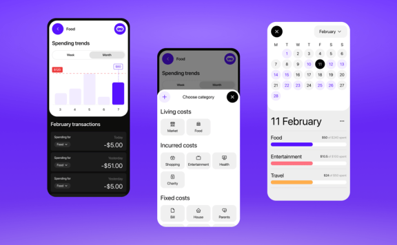 AI货币追踪器应用APP UI KIT (FIG)