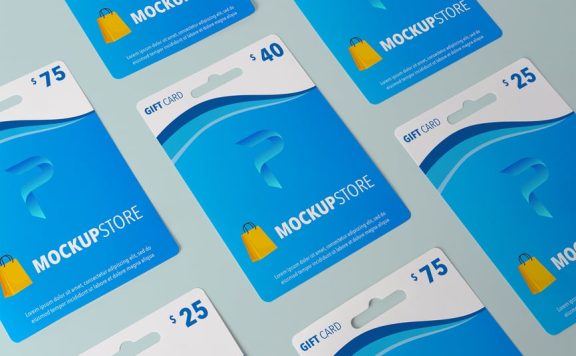 礼品卡模型样机 (PSD)