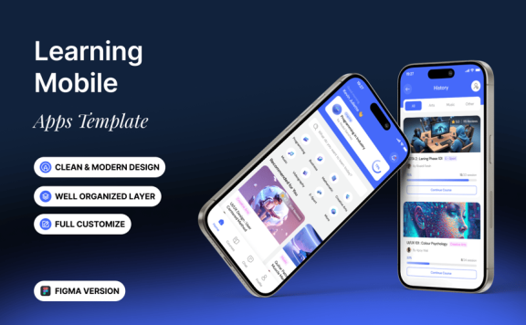 学习手机 – 应用APP UI KIT (FIG)