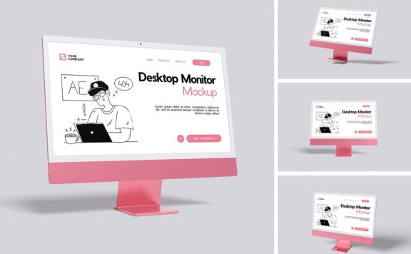 MAC桌面展示模型样机 (PSD,PDF)