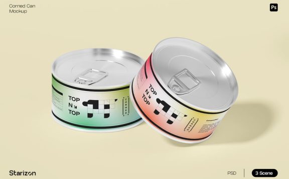 咸易拉罐模型样机 (PSD)