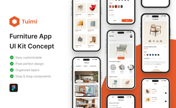 家具应用APP UI KIT (FIG)