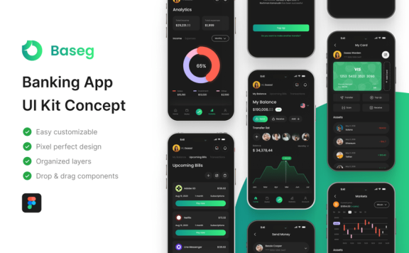 银行应用APP UI KIT (FIG)