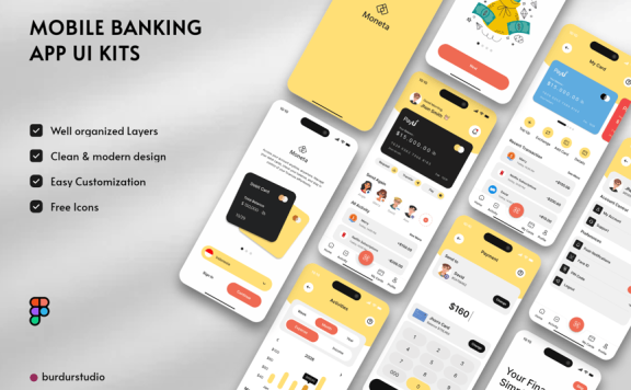 移动银行应用APP UI KIT (FIG)