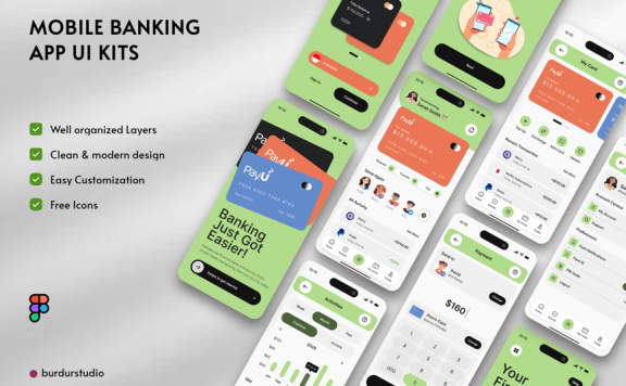 移动银行应用APP UI KIT (FIG)