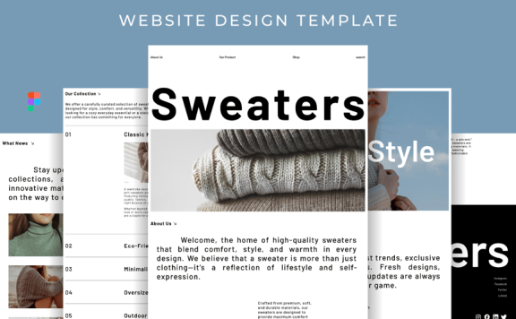 毛衣网站模板 (FIG)