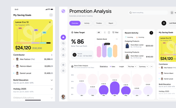 CRM仪表板网页模板 (FIG)